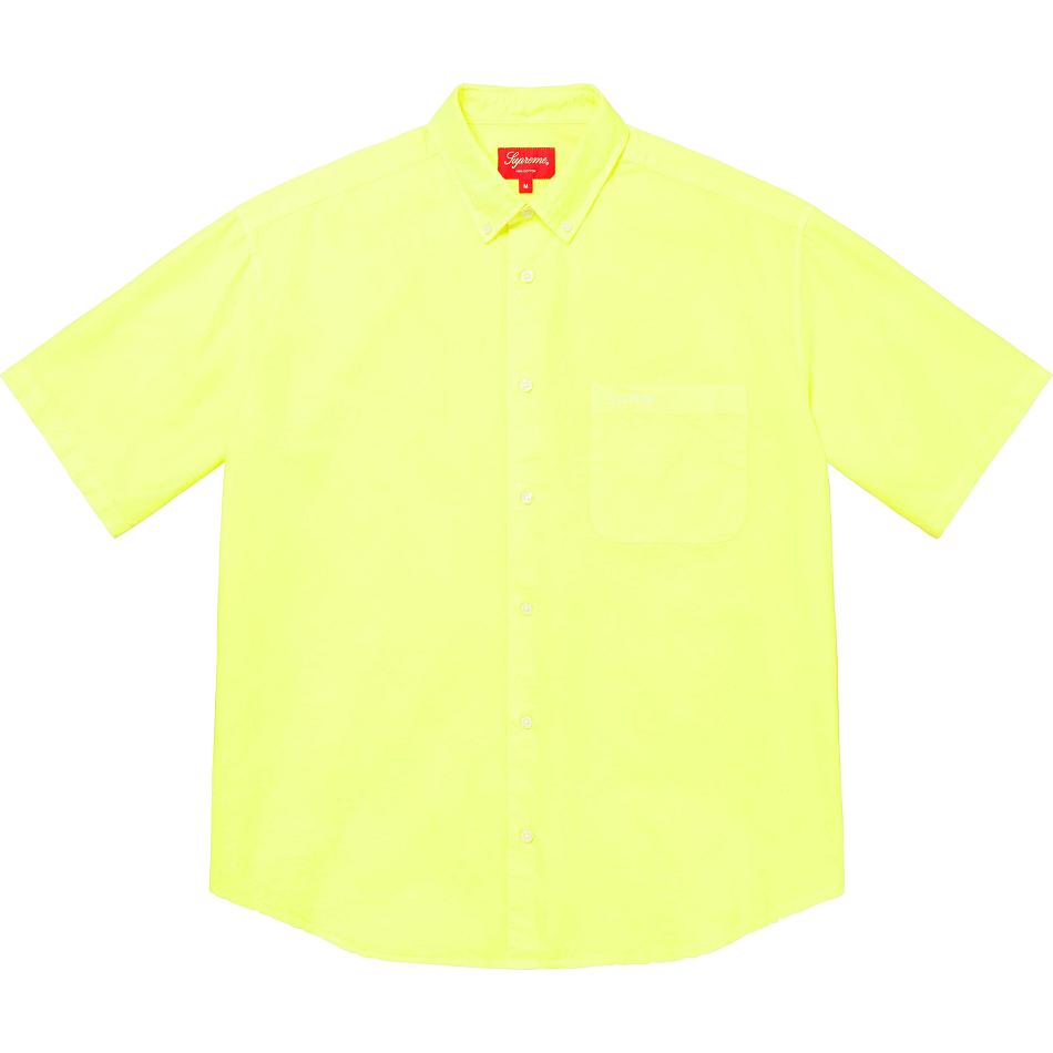 Yellow Supreme Loose Fit S/S Oxford Shirts | Supreme 247QZ